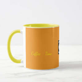 Caneca Marrom Café de Duas Cores Promocional