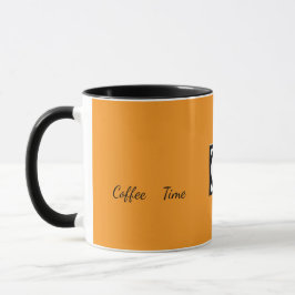 Caneca Marrom Café Promocional com Duas Cores