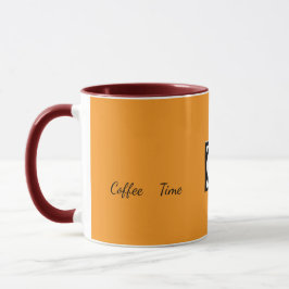 Caneca Marrom Café Promocional de Duas Cores