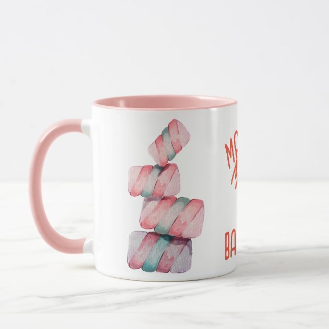 Caneca Marshmallow Balancing Candy Pun Mug (Esquerda)