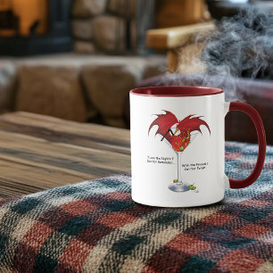Caneca Martini Fantasy Red Dragon