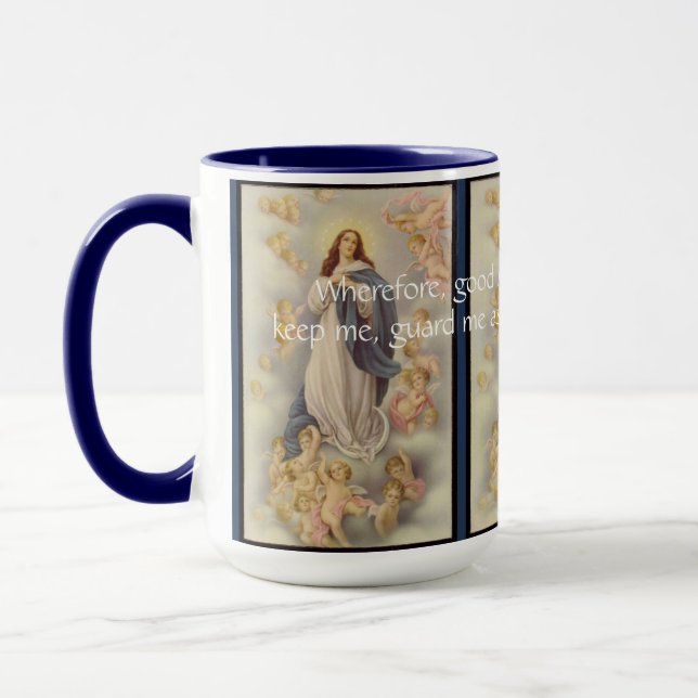Caneca Mary, Mãe Abençoada. Prayer Mug (Esquerda)