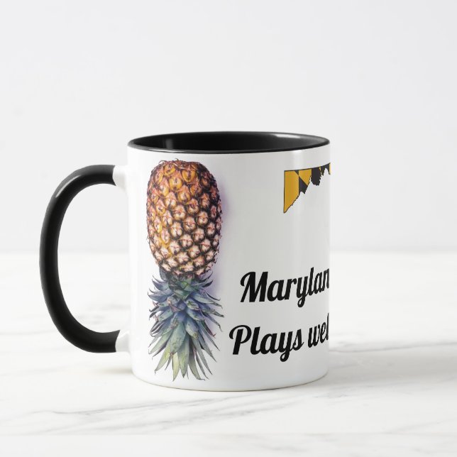 Caneca Maryland Swingers Mug - Mapa e Abacaxis (Esquerda)