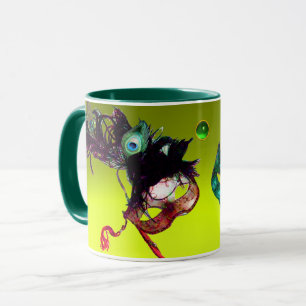 Caneca MÁS CARAS DE MARDI GRAS Máscaras com Topázio Amare