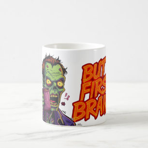 Caneca Mas Primeiro Cérebros Xícara de Café Dive