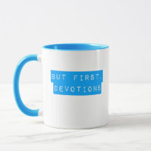 Mas Primeiro, Devoções Aqua Blue Mug