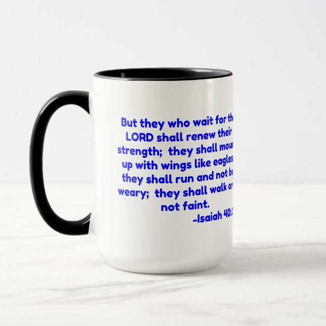 Caneca Mas quem espera pelo LORD deve. (Esquerda)