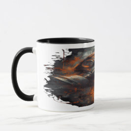 Caneca Máscara de Gás Pós-Apocalíptica Grunge Tóxico