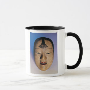 Caneca Máscara do teatro de Noh de um menino novo chamad