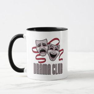 Caneca Máscaras de Comédia e Tragédia do Clube de Teatro