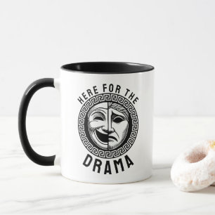 Caneca Máscaras de Teatro Grego Antigo