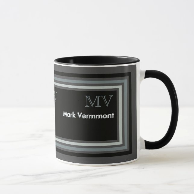 Caneca masculina moderna/elegante personalizada (Direita)