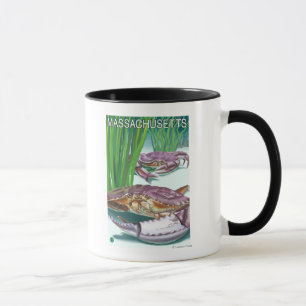 Caneca MassachusettsCrab e pescador