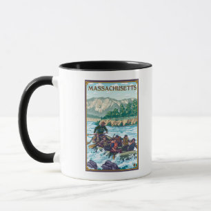 Caneca MassachusettsRiver que transporta a cena