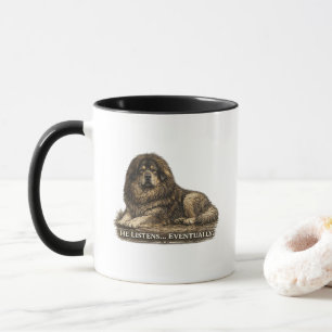 Caneca Mastim Tibetano – Ele Obedece Eventualmente