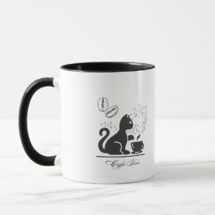 Caneca Mata de Gato Mágico - Gato Preto Místico