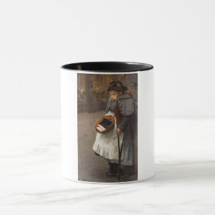 Caneca Matchstick Girl Pobre Rua Urchin Pobreza Urbana