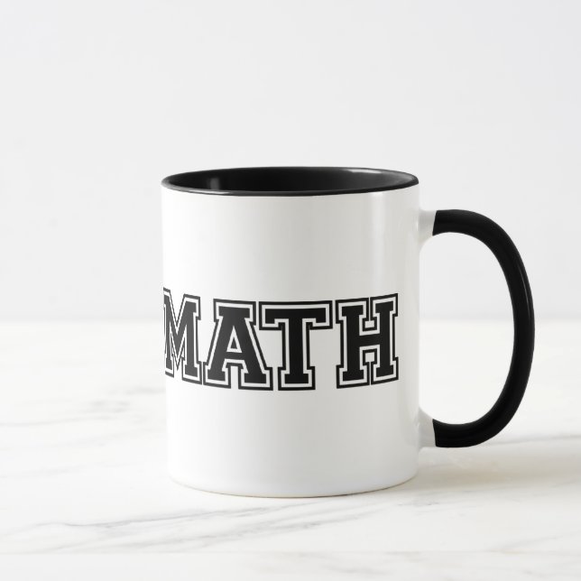Caneca Matemática da Equipe Branca e Negra (Direita)