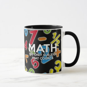 Caneca Matemática. O único sujeito que conta