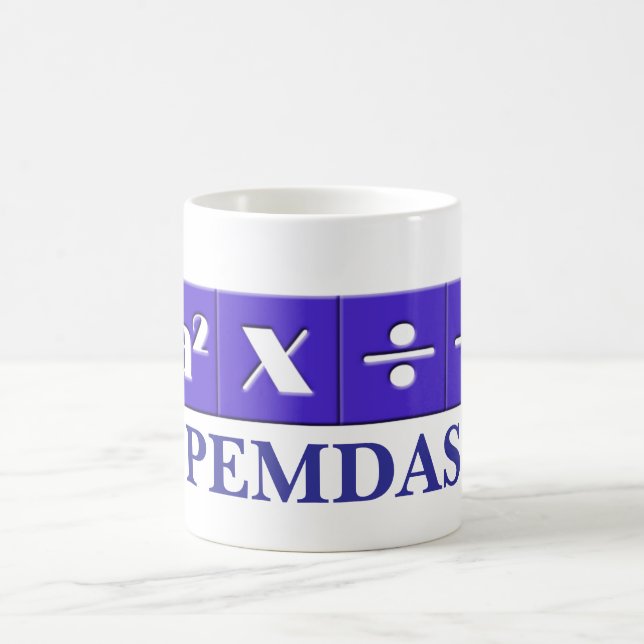 Caneca matemática PEMDAS (Centro)