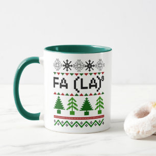 Caneca Math Fa La - Natal Carol Ugly Sweater Style