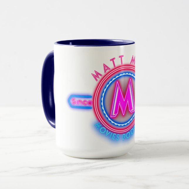 Caneca Matt Men Movies Mug (Frente Esquerda)