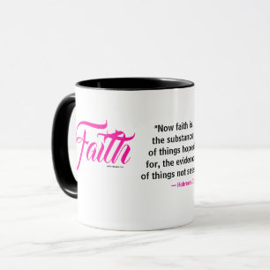 Caneca MDILLONDESIGNS.COM apresenta o #FAITH Scripting