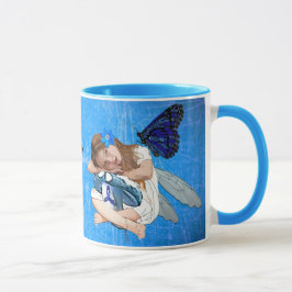 Caneca "ME/CFS" Síndrome da Fadiga Crônica Anjo Fa