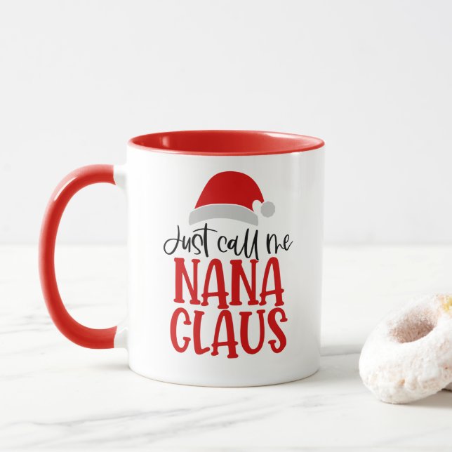 Caneca Me Chame De Nana Claus (Com Donut)