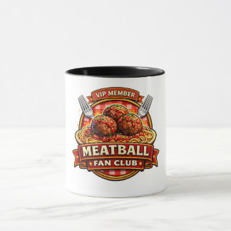 Caneca Meatball Fan Club VIP Member – Retro Italian Food 