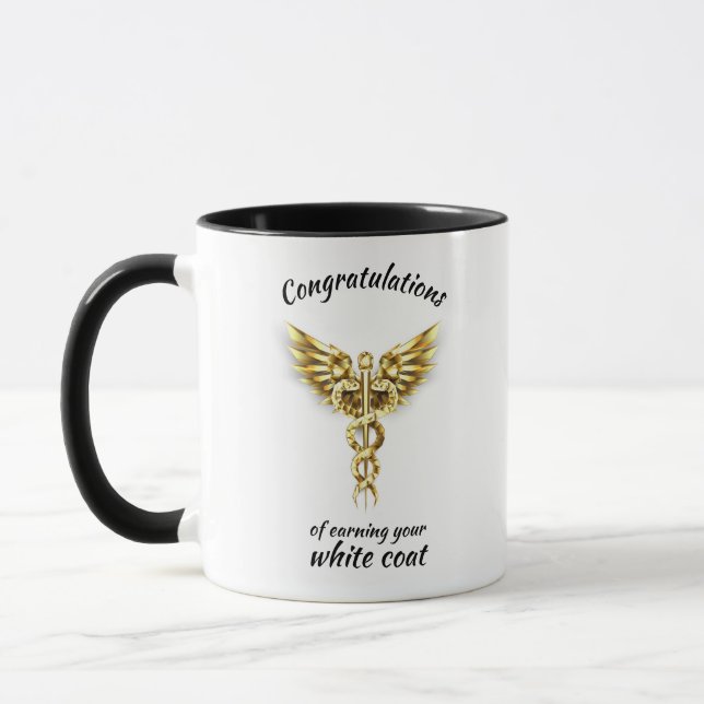 Caneca Medicina Dourada da Cerimônia de Casaco Branco (Esquerda)