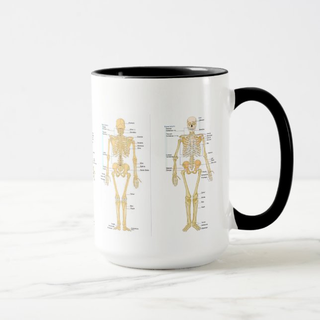 Caneca Medicina: Esqueleto (Direita)