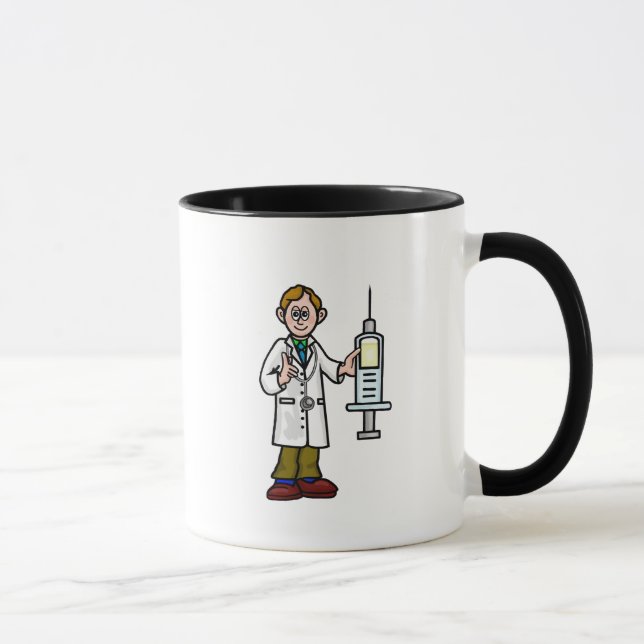 Caneca Médico Masculino com Seringa Gigante (Direita)