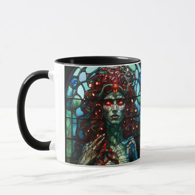 Caneca Medusa - Vitral Estilo Tiffany (Esquerda)