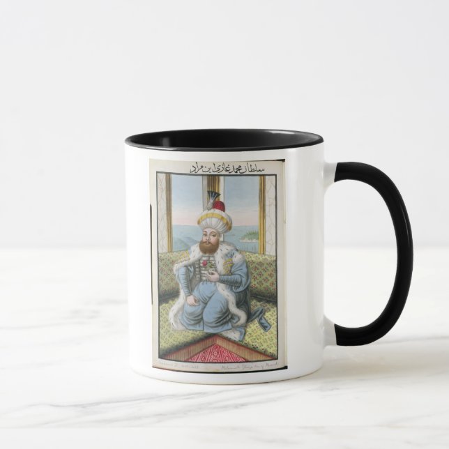 Caneca Mehmed II (1432-81) chamou "Fatih", o (Direita)