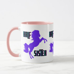 Caneca Meia Irmã Pônei Roxo Irmã
