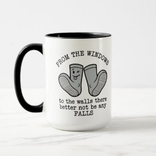 Caneca Meias de Segurança Hospitalar Humor de Enfermeira