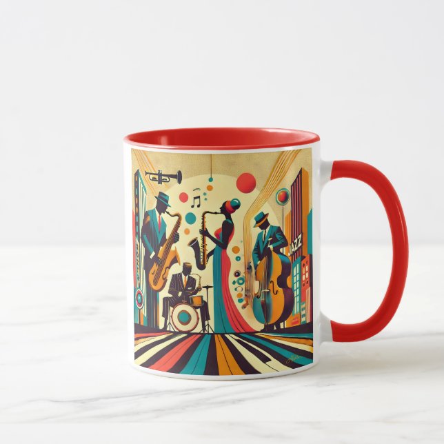 Caneca Meio século Jazz Age Quartet (Direita)