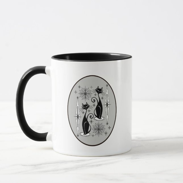 Caneca Meio século Modern Cats Art Mug (Esquerda)