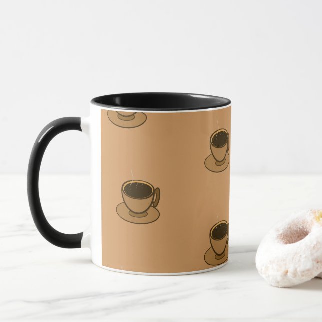 Caneca Meio século Moderno Café Marrom (Com Donut)