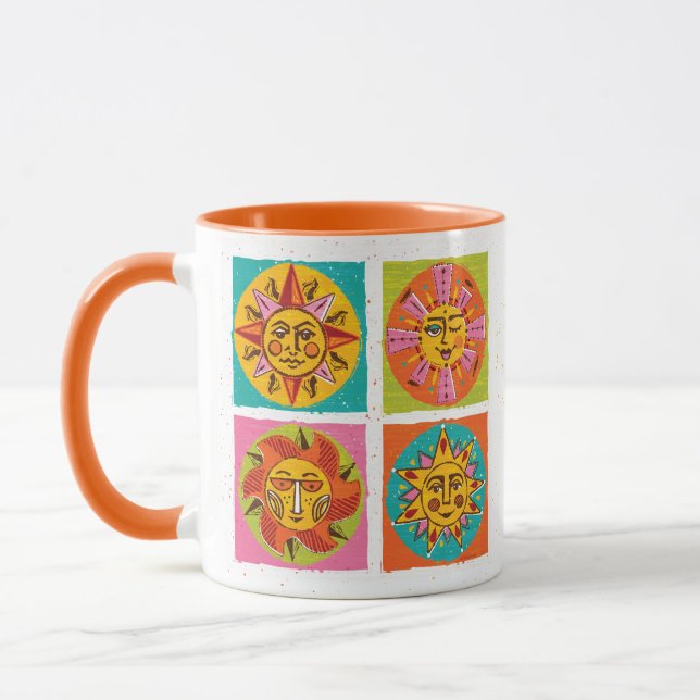 Caneca Meio século Sun Modern Faces Mug (Esquerda)