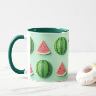 Caneca Melão de Água Colorido Estiloso e Tendência àgua