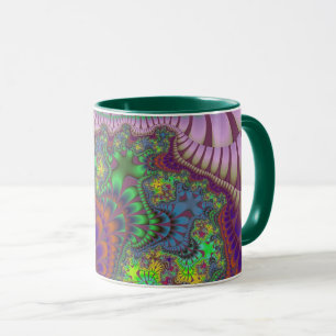 Caneca Melaço verde e laranja