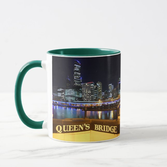 Caneca Melbourne Austrália CDB Luzes sobre a Ponte da Rai (Esquerda)