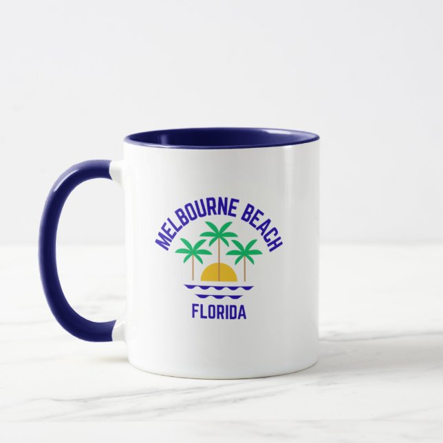 Caneca Melbourne Beach Florida Coffee Mug (Esquerda)