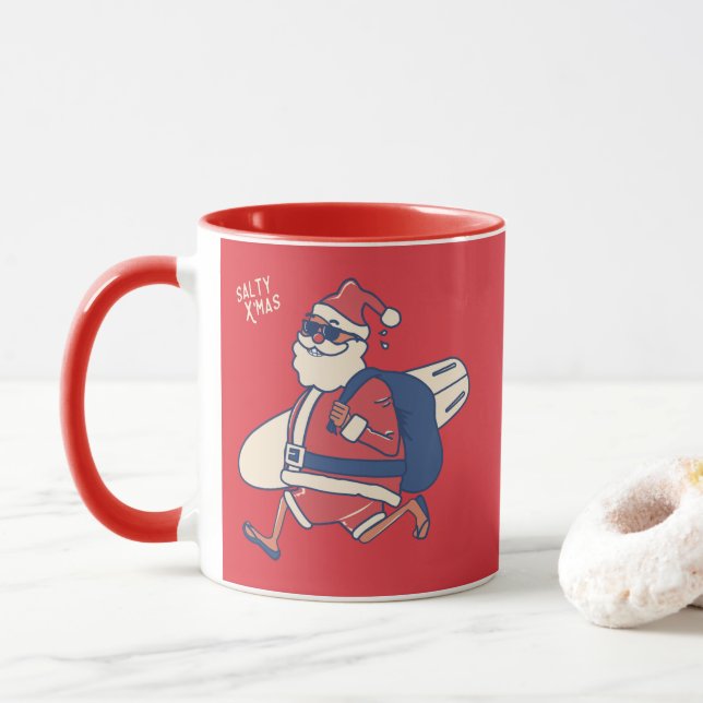 Caneca Mele Kalikimaka - Papais noeis engraçados Natal no (Com Donut)