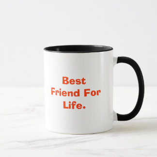 Caneca Melhor amigo para a vida., de seu amigo
