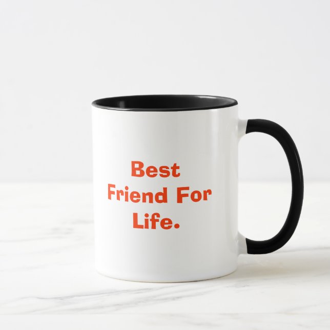 Caneca Melhor amigo para a vida., de seu amigo (Direita)
