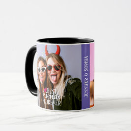Caneca Melhor Amigo para sempre, duas fotos, tendência mo