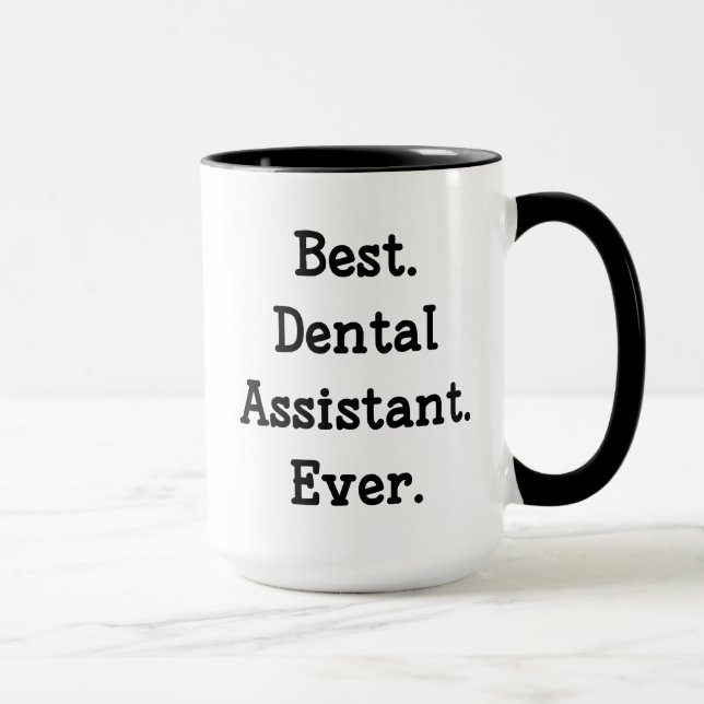 Caneca Melhor. Assistente dental. Nunca (Direita)